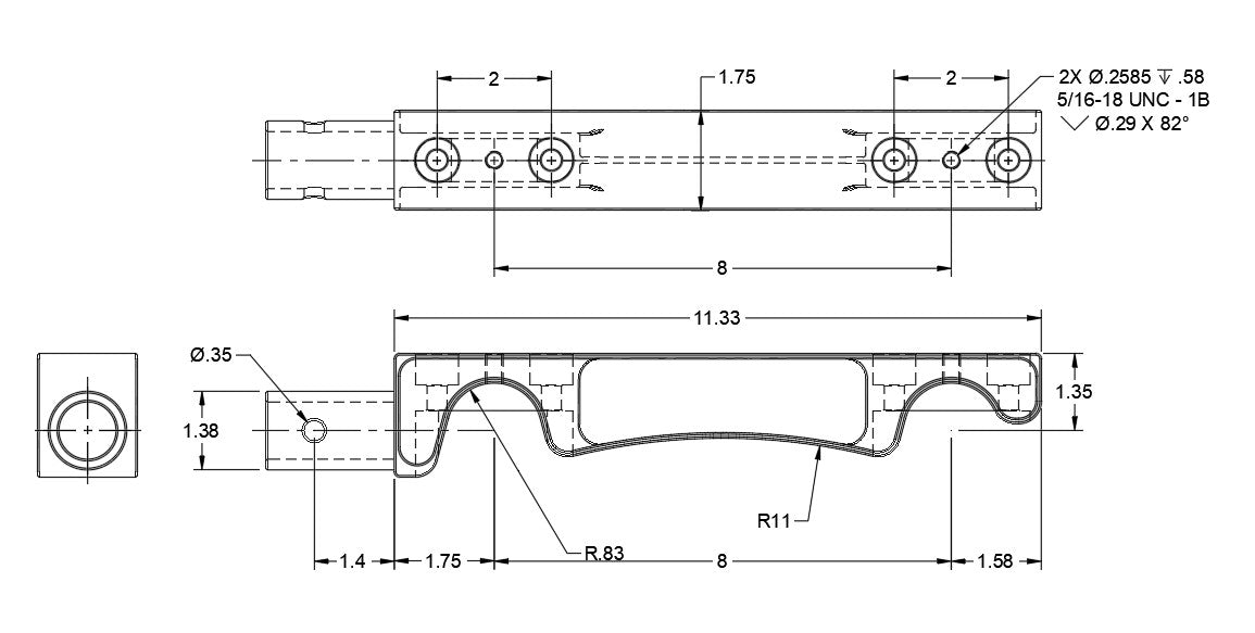 DSR - (Double Side Rail) Fittings 1.25”